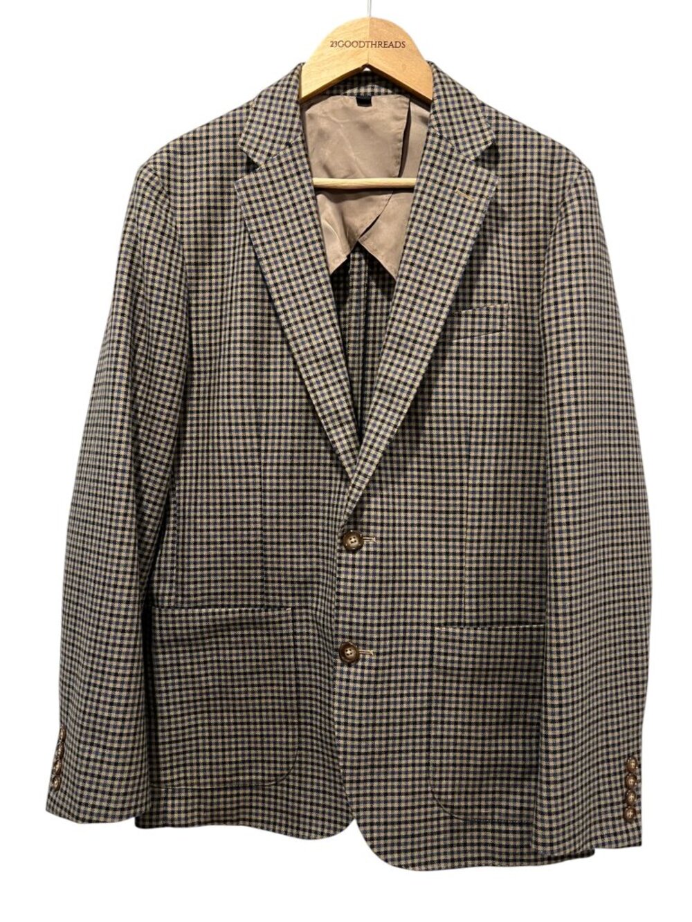 J Crew Ludlow Slim-fit Houndstooth Blazer, NWT, Tan Blue, 38R